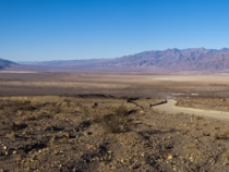 Panoramic of Death Valley from the mouth of Mosaic Canyon