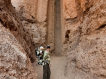 Dry waterfall in Natural Bridge Canyon