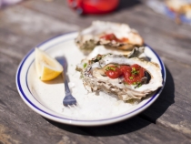 BBQ oysters at Fish
