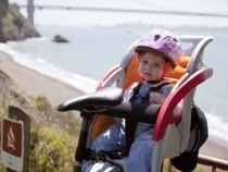 Lilia on the Sulry with the Golden Gate Bridge in the background