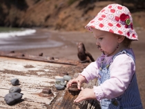 Captivated by some salty-tasting rocks