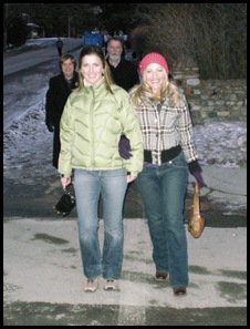 On the way to dinner at the Grizzly House