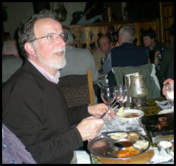 Greg enjoying his portion