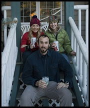 Me with the girls on our front porch