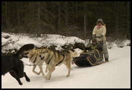 Cheryl piloting the birthday girl