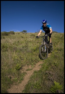Sam dropping into Old Springs Trail