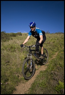 Sam dropping into Old Springs Trail