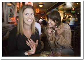 Lisa and Michaela at Pattersons for lunch