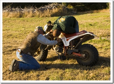 Mike and Sam doing some fine tuning