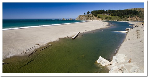 The Navarro River and Navarro Beach