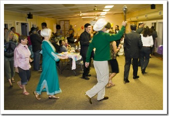 Greg leads the march