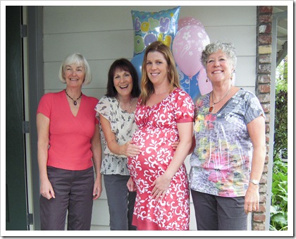 The party hostesses: Juliet, Lynn and Gail