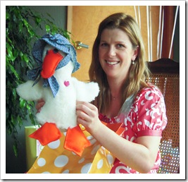 Susie's handmade Mother Goose (she made me one when I was a baby)
