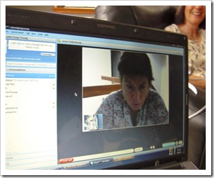 Granny Jenni watching over Skype