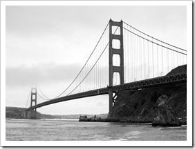 The Golden Gate Bridge from Fort Baker