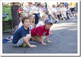 Eagerly awaiting the parade