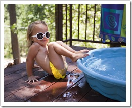 Gianna enjoying the pool