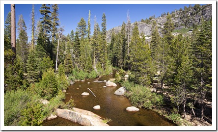 One of the picturesque streams flowing into Spicer Reservoir