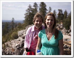 Carol and Lisa at Cougar Rock