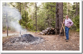 Greg and his burn pile