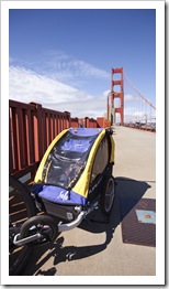 Lilia on the Golden Gate Bridge