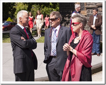 Steve chatting to the Hunts