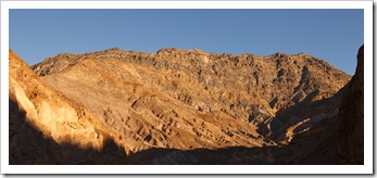 Mountains around Mosaic Canyon in the afternoon sun