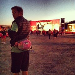 Kevin at the opening ceremony