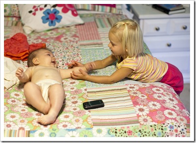 Sophia and Lilia getting to know each other