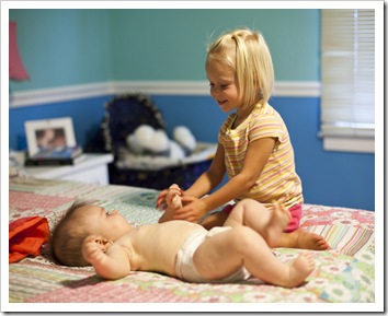 Sophia and Lilia getting to know each other