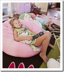 Anna Marie and Sophia in their play room