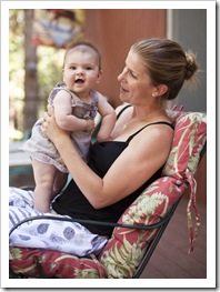 Lilia and Lisa on the deck