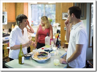 Jenni and Oliver having a chat