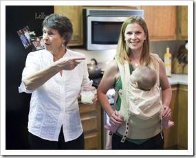 Jenni, Lisa and Lilia at the Baughman's