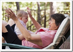 Fun and games with Granny Jenni on the deck