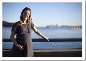 Lisa with San Francisco in the background