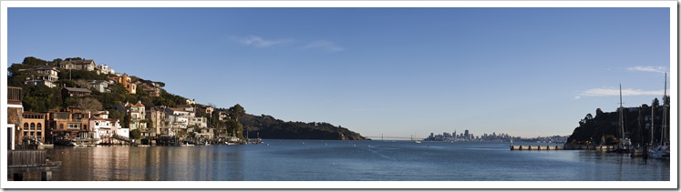Corinthian Island with San Francisco in the distance