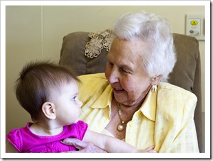 Meeting Great Grandma Rosabelle