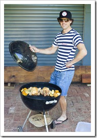 One of Chris' legendary barbeques