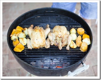 One of Chris' legendary barbeques