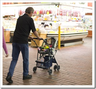 Pops cruising the Central Market