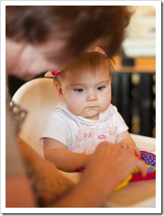 Lilia and Great Auntie Anita at Estia