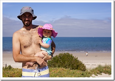 Ready for a morning swim at Henley Beach