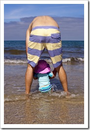 Enjoying the waves at Henley Beach