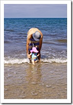 Sam and Lilia at Henley Beach