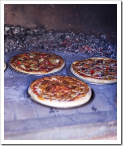 Wood oven pizzas