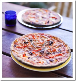 Wood oven pizzas