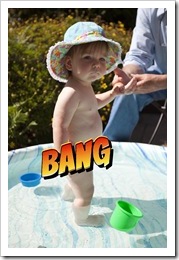 Lilia in the pool in Bennett Valley