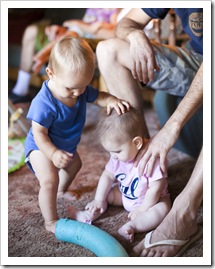 Joey looking after Lilia