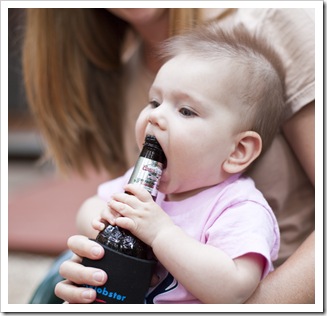 Lilia soothing her gums